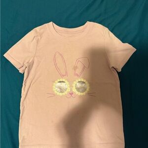 Girls' Pink Bunny Graphic Tee